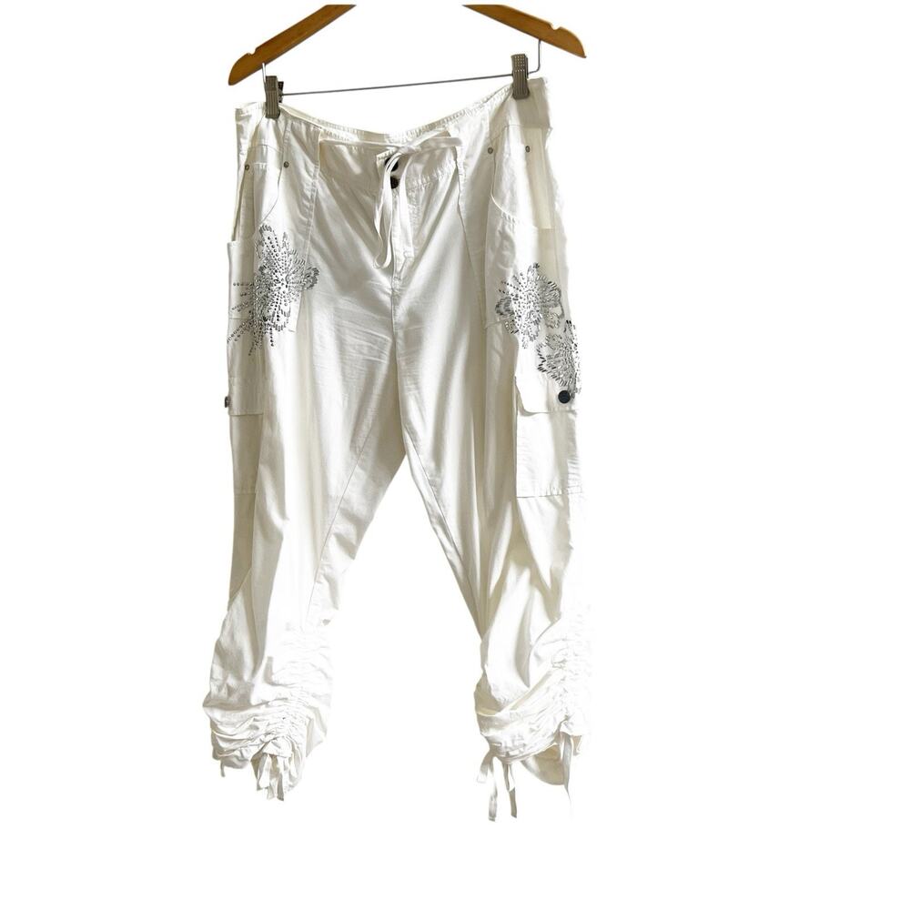 INC International Concepts White Wide Leg Pants